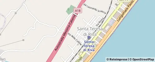 Mappa Santa Teresa di Riva