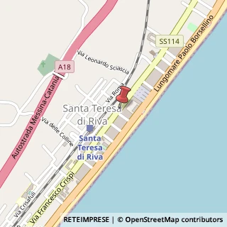 Mappa Via Regina Margherita, 140, 98028 Santa Teresa di Riva, Messina (Sicilia)