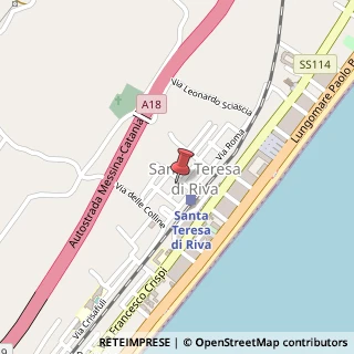 Mappa Via Cristoforo Colombo, 23, 98028 Santa Teresa di Riva, Messina (Sicilia)