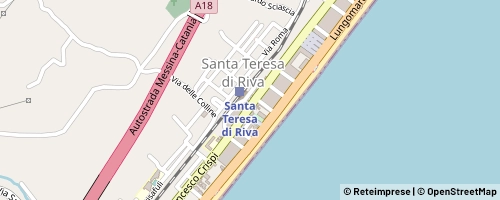 Mappa Santa Teresa di Riva