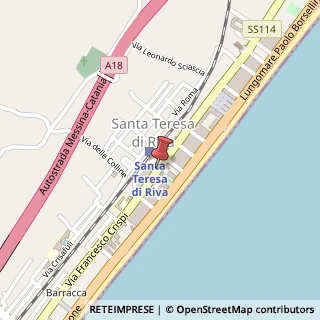 Mappa Via Regina Margherita, 53, 98028 Santa Teresa di Riva, Messina (Sicilia)