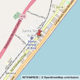 Mappa Via Regina Margherita, 95, 98028 Santa Teresa di Riva, Messina (Sicilia)