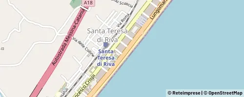 Mappa Santa Teresa di Riva