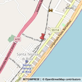 Mappa Via Cimitero, 74, 98028 Santa Teresa di Riva, Messina (Sicilia)