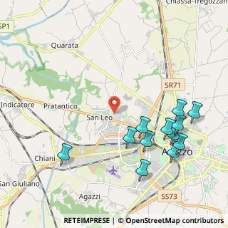Mappa Via Fiorentina, 52100 Arezzo AR, Italia (2.4175)