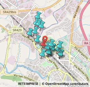 Mappa Via Gaetano Pieraccini, 53036 Poggibonsi SI, Italia (0.321)