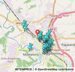 Mappa Via Gaetano Pieraccini, 53036 Poggibonsi SI, Italia (0.7185)