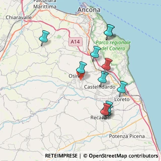 Mappa Via Marco Pantani, 60027 Osimo AN, Italia (7.91091)