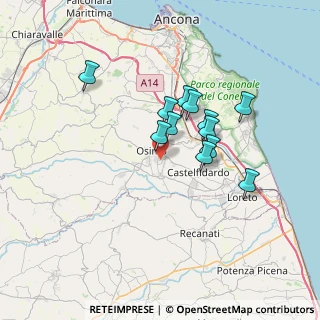 Mappa Via Marco Pantani, 60027 Osimo AN, Italia (5.65333)