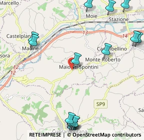 Mappa Via Spontini, 60030 Maiolati Spontini AN, Italia (3.07533)