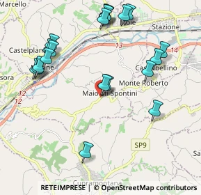 Mappa Via Spontini, 60030 Maiolati Spontini AN, Italia (2.3785)