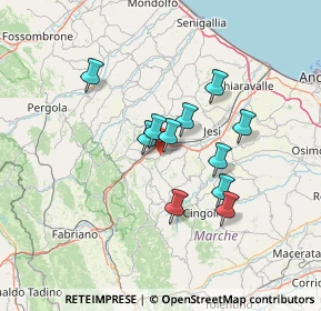 Mappa Via Spontini, 60030 Maiolati Spontini AN, Italia (11.05)