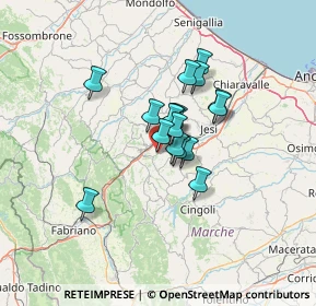 Mappa Via Spontini, 60030 Maiolati Spontini AN, Italia (8.88118)