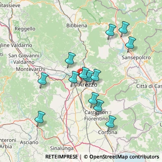Mappa Via Vincenzo Bellini, 52100 Arezzo AR, Italia (14.99615)