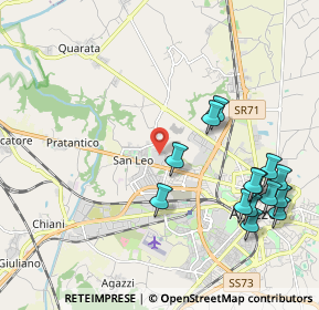 Mappa Via Fiorentina, 52100 Arezzo AR, Italia (2.43714)