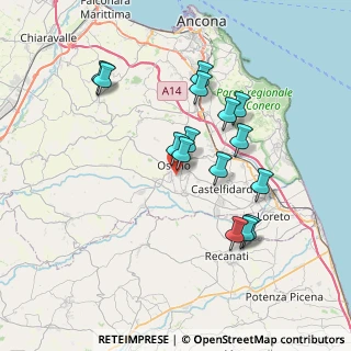 Mappa Via Don L. Milani, 60027 Osimo AN, Italia (6.908)