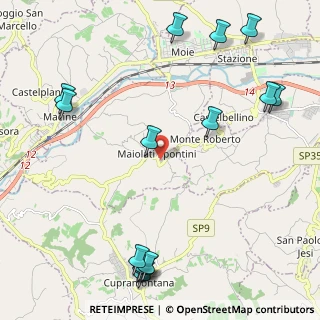 Mappa Via Olimpia, 60030 Maiolati Spontini AN, Italia (3.04067)