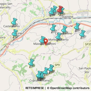 Mappa Via Olimpia, 60030 Maiolati Spontini AN, Italia (2.8035)