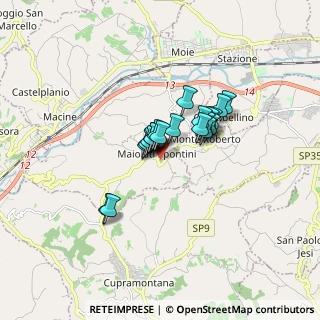 Mappa Via Olimpia, 60030 Maiolati Spontini AN, Italia (1.084)