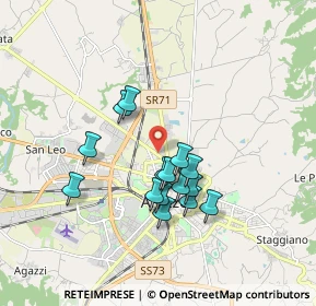 Mappa Via V.Fossombroni, 52100 Arezzo AR, Italia (1.51867)
