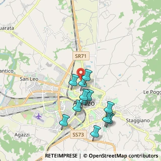 Mappa Via V.Fossombroni, 52100 Arezzo AR, Italia (1.88917)