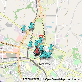 Mappa Via V.Fossombroni, 52100 Arezzo AR, Italia (0.8375)