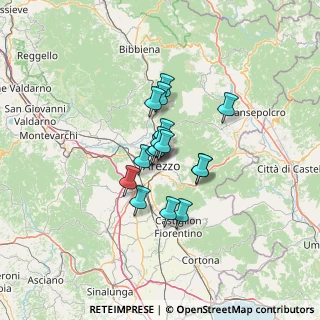 Mappa Via V.Fossombroni, 52100 Arezzo AR, Italia (8.70563)