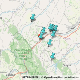 Mappa Via Guglielmo Marconi, 60030 Rosora AN, Italia (5.625)