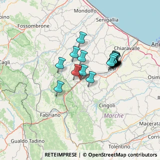 Mappa Via Guglielmo Marconi, 60030 Rosora AN, Italia (11.905)