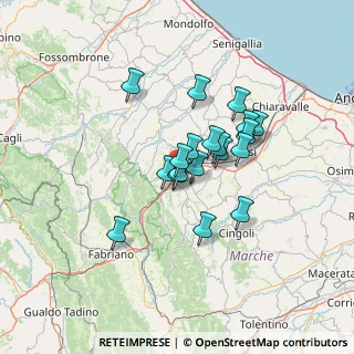Mappa Via Guglielmo Marconi, 60030 Rosora AN, Italia (10.11)