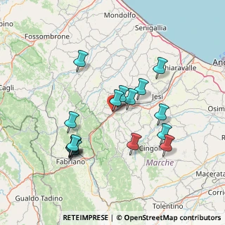 Mappa Via Guglielmo Marconi, 60030 Rosora AN, Italia (14.61813)