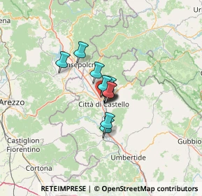 Mappa Via Sacco e Vanzetti, 06012 Città di Castello PG, Italia (5.8425)