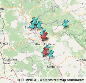 Mappa Via Sacco e Vanzetti, 06012 Città di Castello PG, Italia (9.96462)