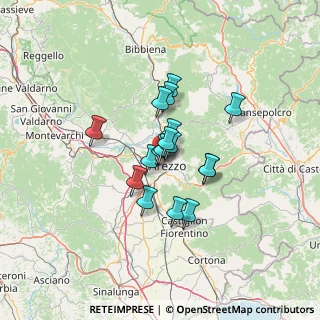 Mappa Via Golgi, 52100 Arezzo AR, Italia (9.11882)
