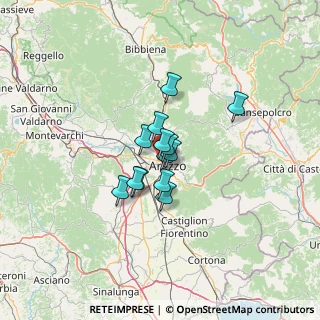 Mappa Via Golgi, 52100 Arezzo AR, Italia (7.74846)