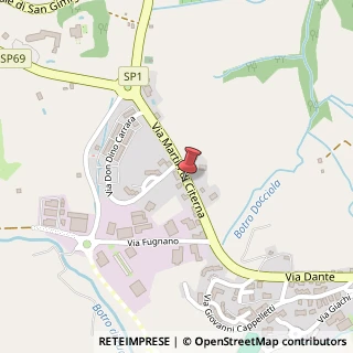 Mappa Via Martiri di Citerna, 35, 53037 San Gimignano, Siena (Toscana)