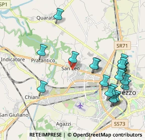 Mappa Via Niccolò Paganini, 52100 Arezzo AR, Italia (2.3705)