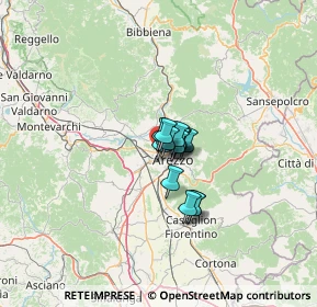 Mappa Via Niccolò Paganini, 52100 Arezzo AR, Italia (5.74929)