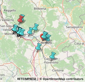 Mappa Via Niccolò Paganini, 52100 Arezzo AR, Italia (15.5415)