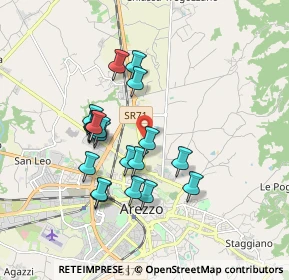 Mappa Via dei Platani, 52100 Arezzo AR, Italia (1.61)