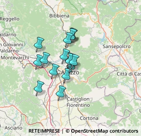 Mappa Via dei Platani, 52100 Arezzo AR, Italia (9.5475)