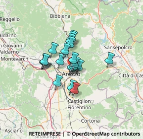 Mappa Via dei Platani, 52100 Arezzo AR, Italia (8.26)