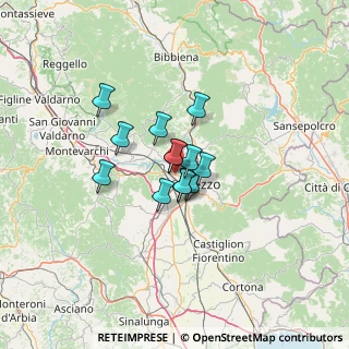 Mappa Loc. Pratantico, 52100 Arezzo AR, Italia (7.76692)