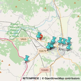 Mappa Loc. Pratantico, 52100 Arezzo AR, Italia (3.85455)