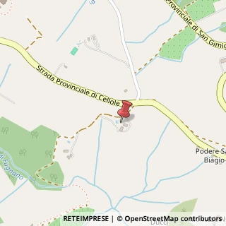 Mappa Loc. le case Cellole, 171, 53037 San Gimignano, Siena (Toscana)