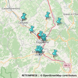 Mappa Strada Provinciale 10 per S. Gimignano Loc. Ponte Spada, 50021 Barberino Val D'elsa FI, Italia (6.8775)