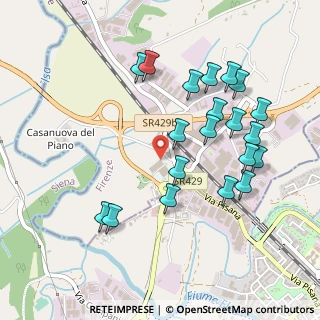 Mappa Strada Provinciale 10 per S. Gimignano Loc. Ponte Spada, 50021 Barberino Val D'elsa FI, Italia (0.5185)