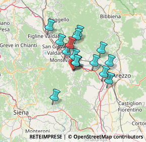 Mappa Via Giuseppe Mazzini, 52021 Bucine AR, Italia (10.474)