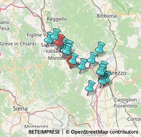 Mappa Via Giuseppe Mazzini, 52021 Bucine AR, Italia (10.65588)