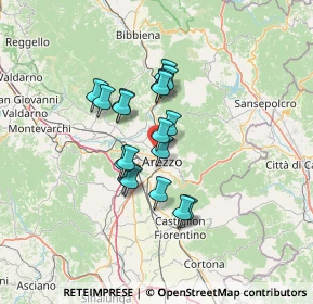 Mappa Via del Mulinaccio, 52100 Arezzo AR, Italia (10.135)